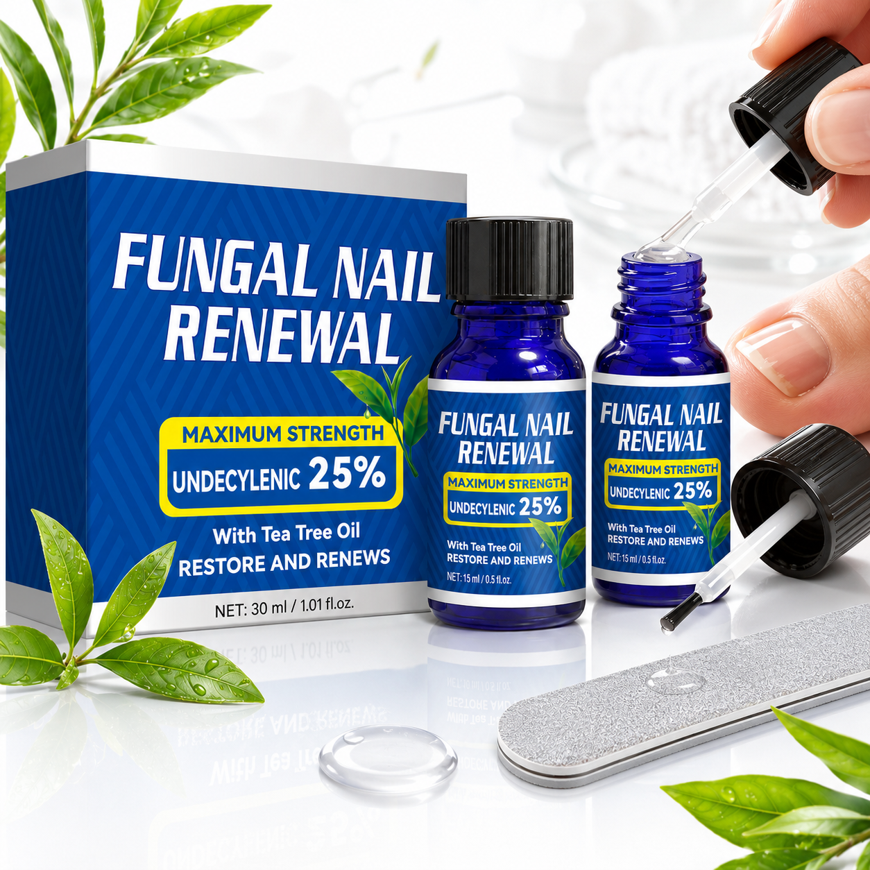 Undecylenic 25% Fungal Nail Renewal Oil with Tea Tree Oil 30ml