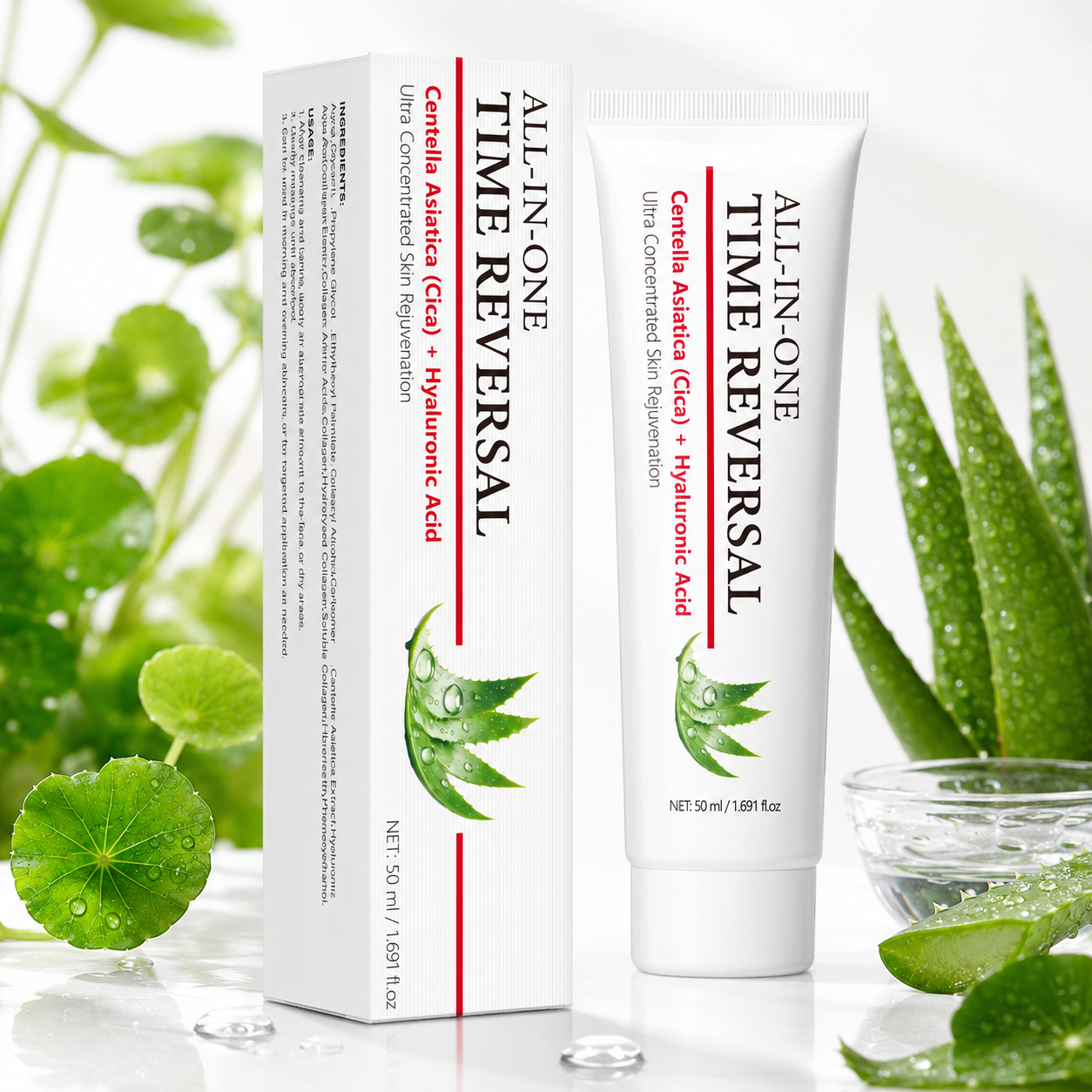 Cica + Hyaluronic Acid All-in-One Time Reversal Cream 50ml
