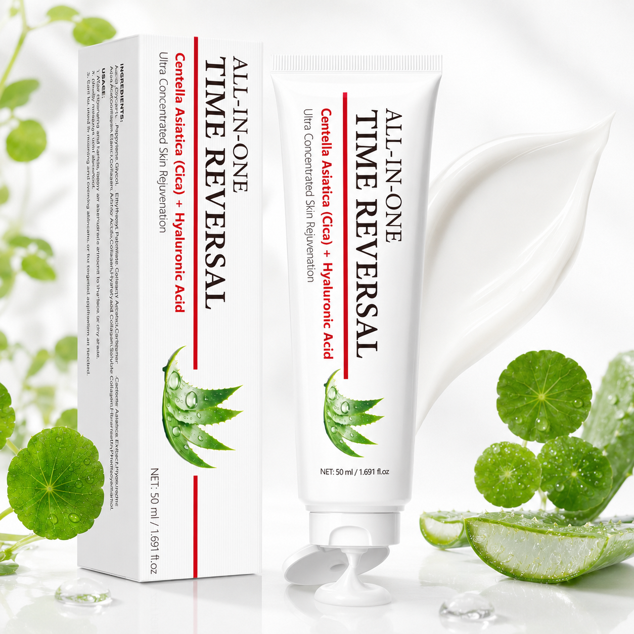 Cica + Hyaluronic Acid All-in-One Time Reversal Cream 50ml