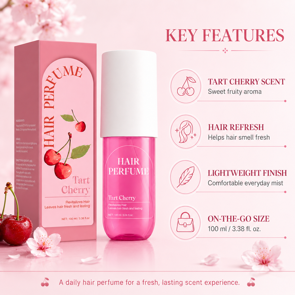 Tart Cherry Hair Perfume Refreshing Hair Mist 100ml