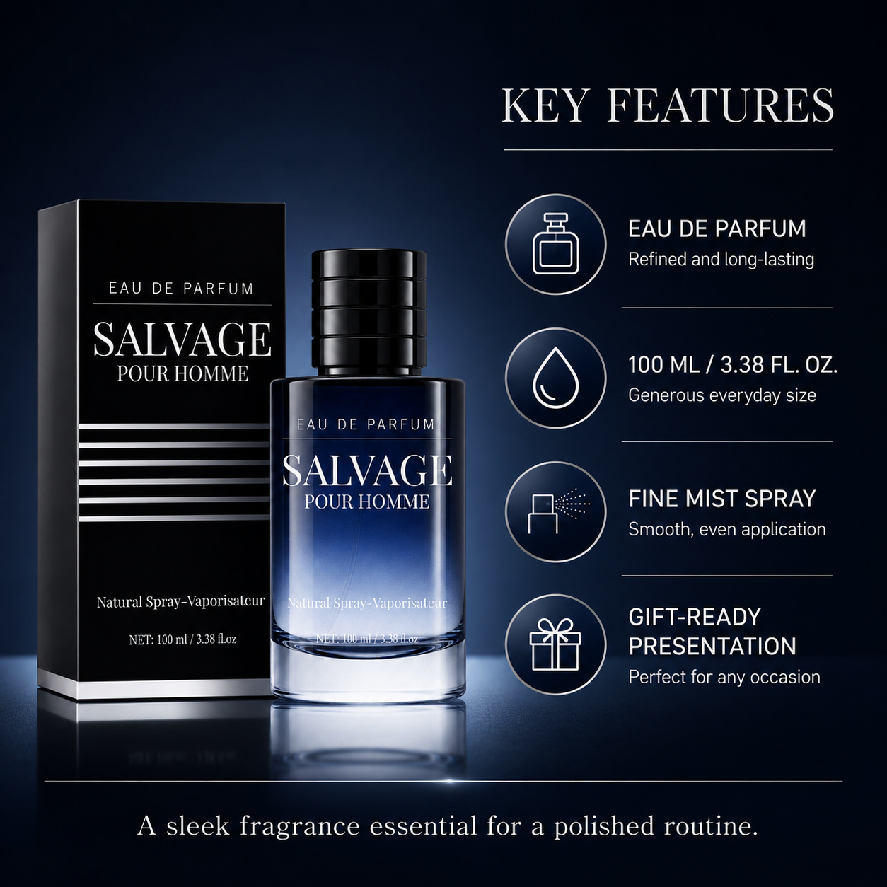 Salvage Pour Homme Eau de Parfum Natural Spray 100ml