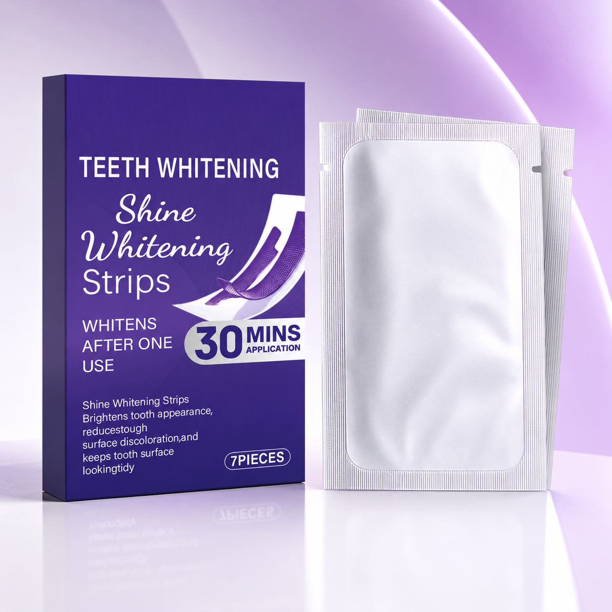 Shine Teeth Whitening Strips 7 Pieces 30-Minute Application