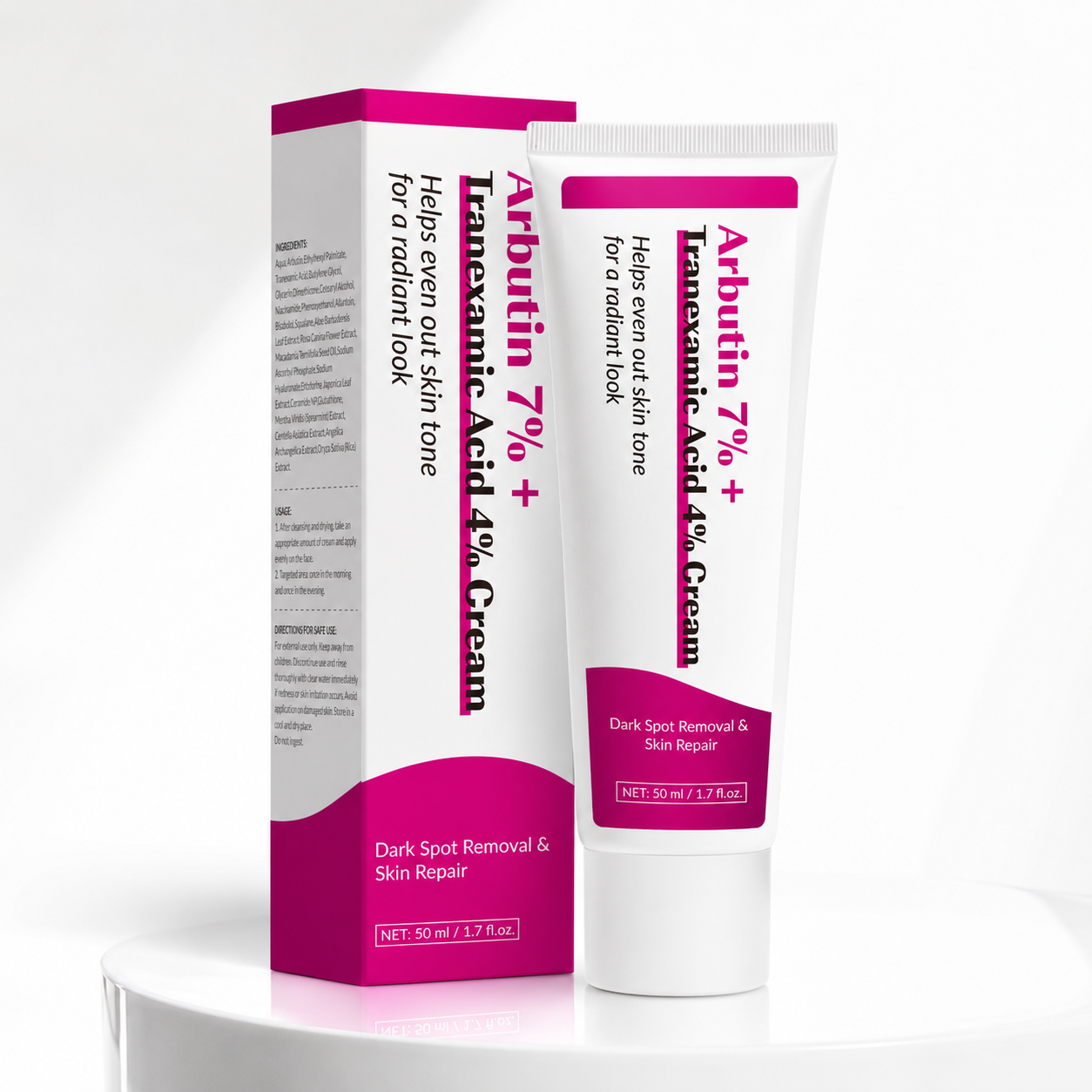 Arbutin 7% + Tranexamic Acid 4% Tone Care Cream 50ml