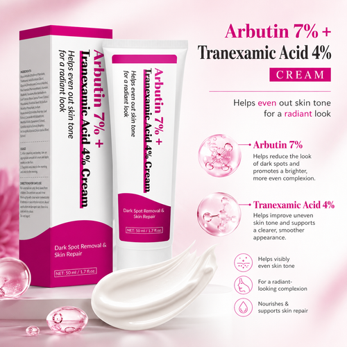 Arbutin 7% + Tranexamic Acid 4% Tone Care Cream 50ml