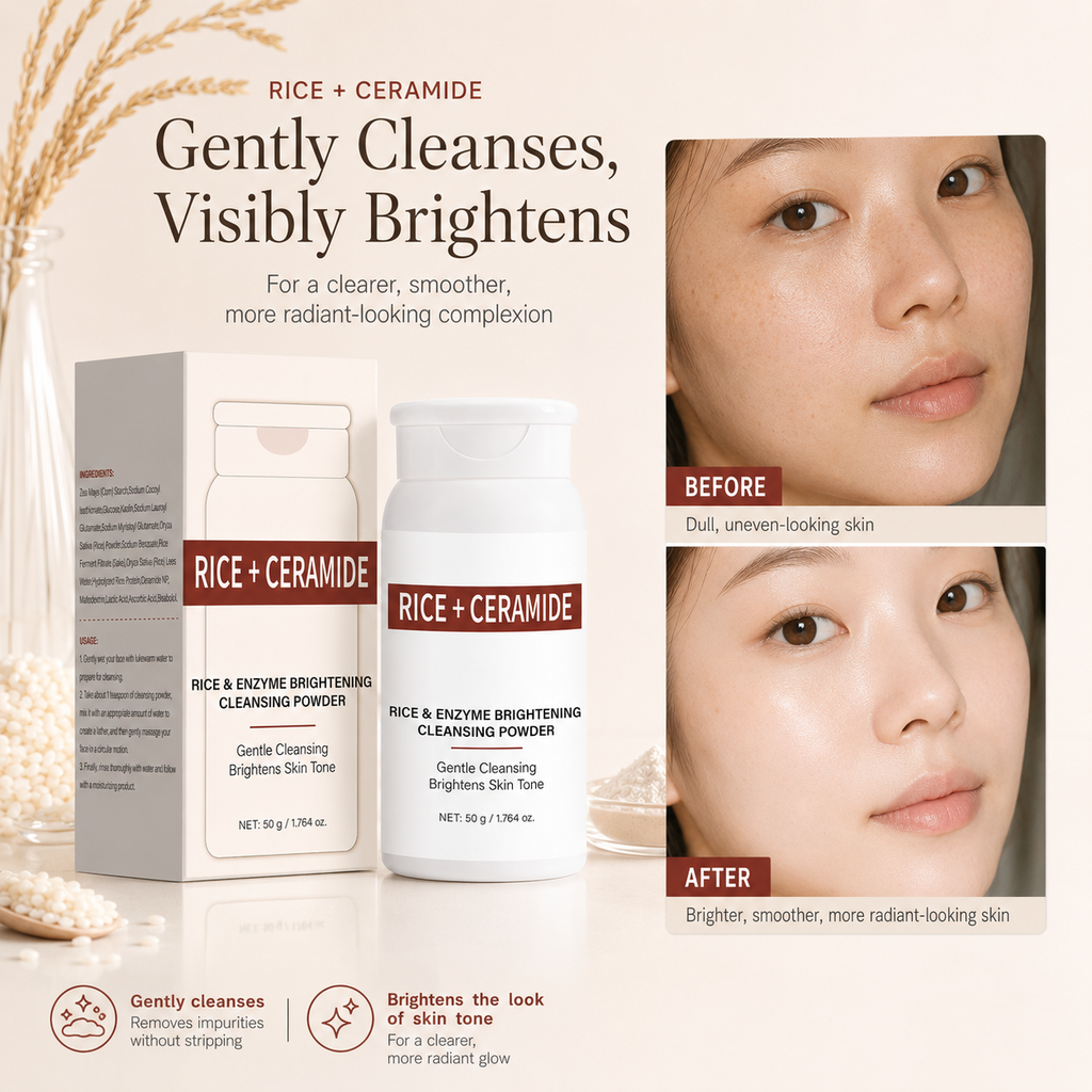 Rice + Ceramide Enzyme Brightening Cleansing Powder 50g