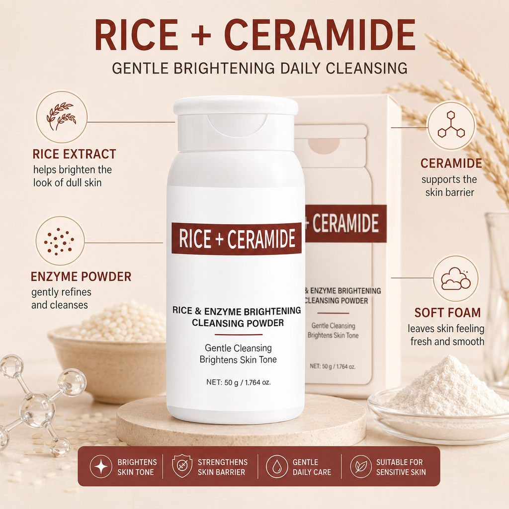 Rice + Ceramide Enzyme Brightening Cleansing Powder 50g