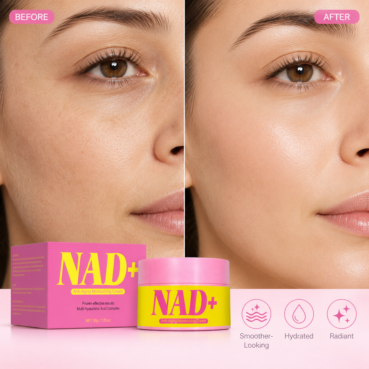 NAD+ Multi Hyaluronic Acid Moisturizing Cream 50g