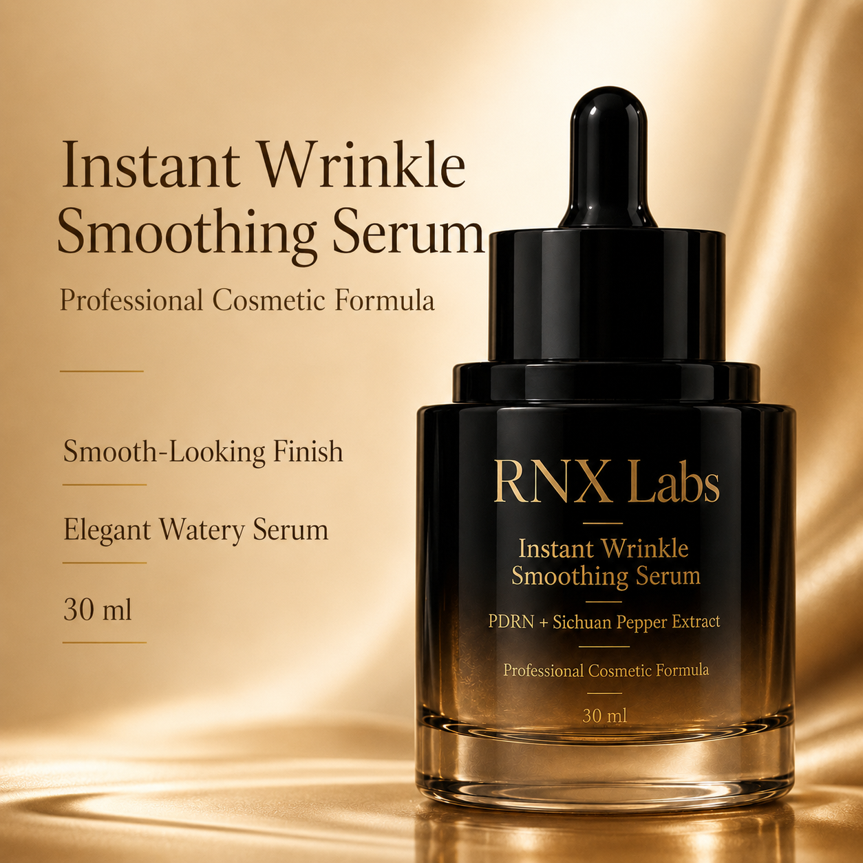Custom Sichuan pepper extract smoothing serum for skincare brands and beauty distributors