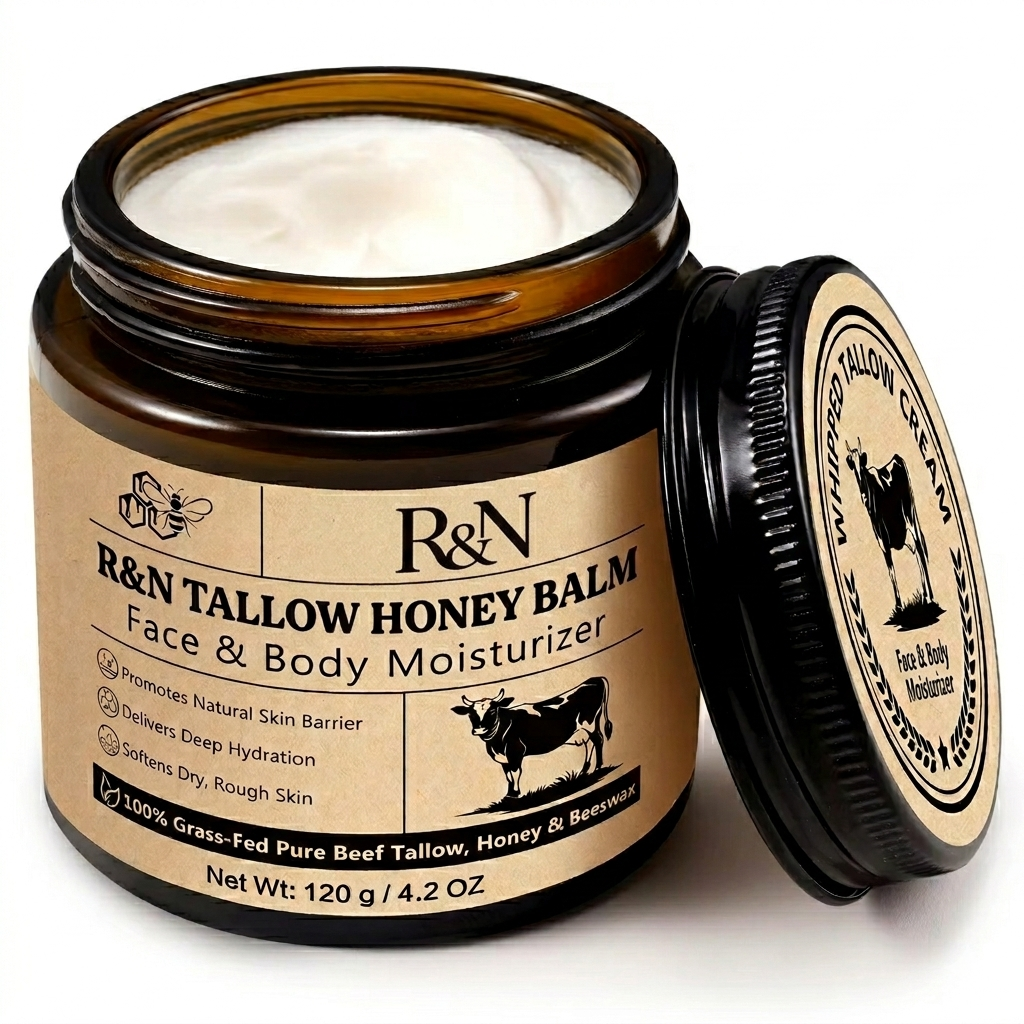 Grass-Fed Tallow Honey Balm Face & Body Moisturizer