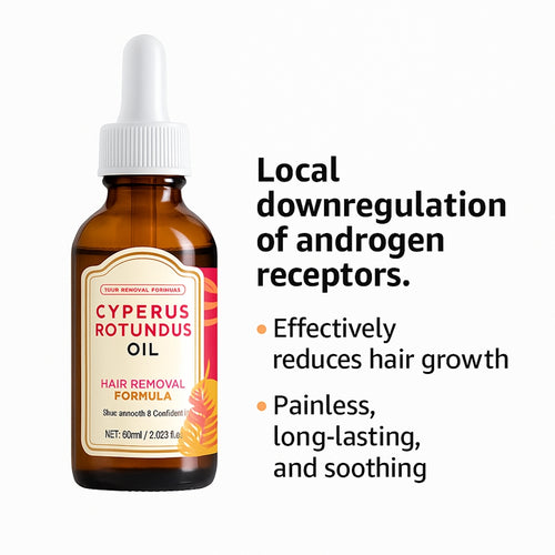 Cyperus Rotundus Hair Removal Oil – Natural Hair Growth Inhibitor & Skin Soothing Formula (60ml)