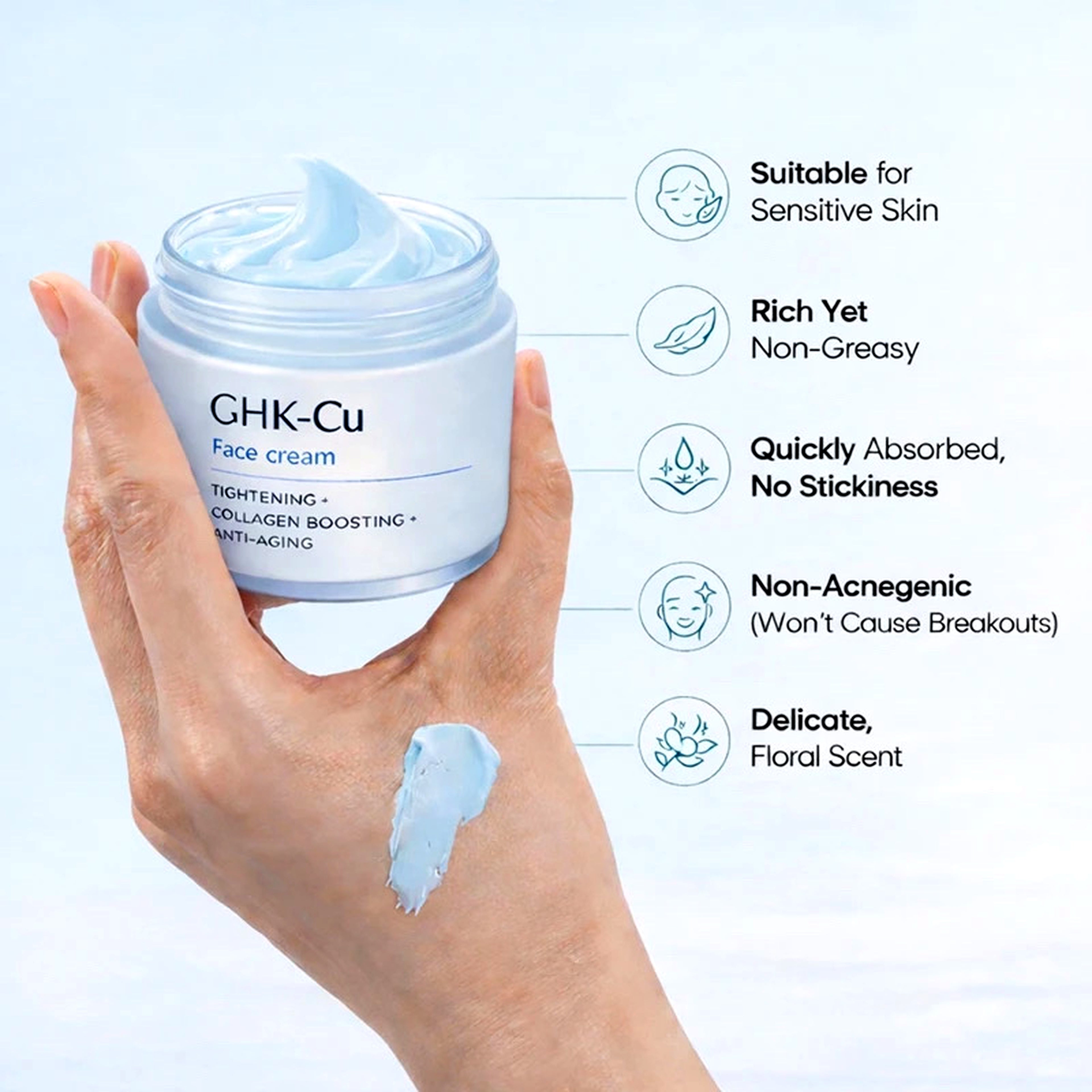 GHK-Cu Copper Peptide Firming Face Cream