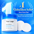Blue-lid Zero Pore Pad jar with the preserved global best-seller headline and source-period sales footnote.